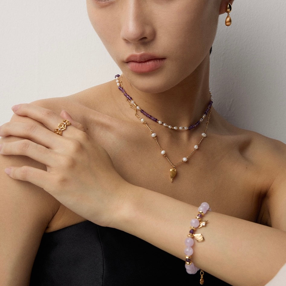 Lavender Amethyst Glow Bracelet