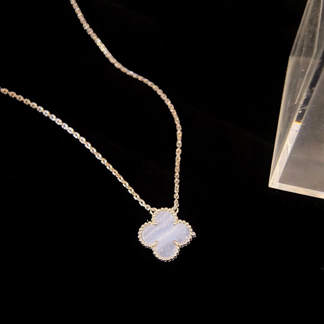 Lavender Chalcedony Pendant Necklace