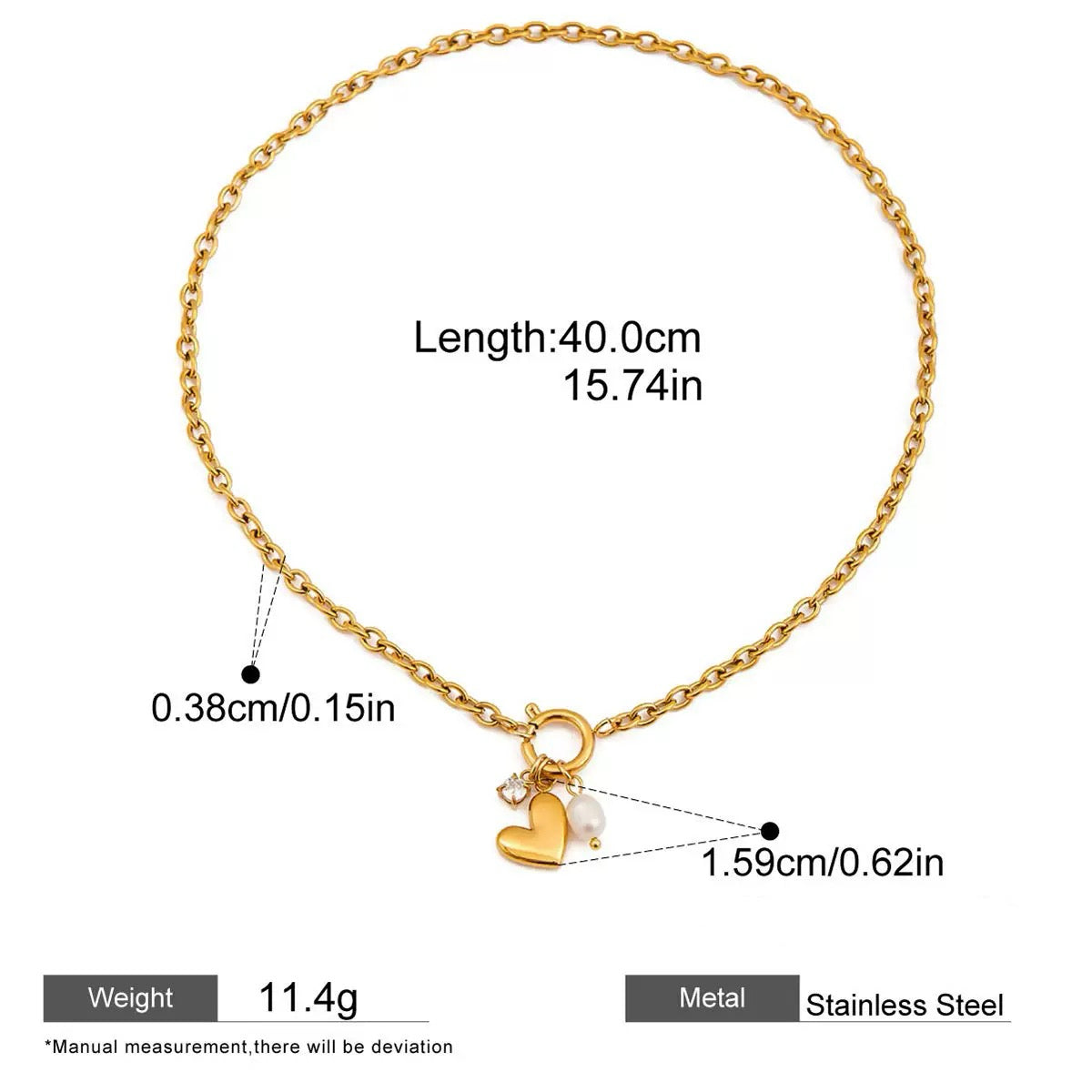 Freshwater Pearl Necklace – Minimalist Luxury, Tarnish-Resistant