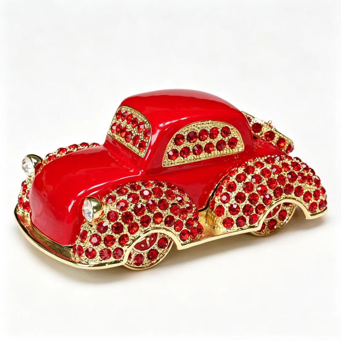 Enamel Vintage Car Jewelry Box
