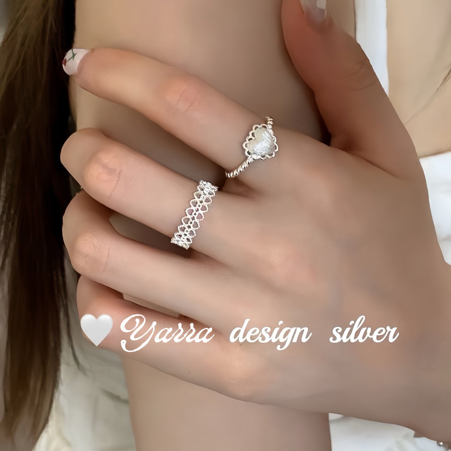 925 Sterling Silver Lace Ring