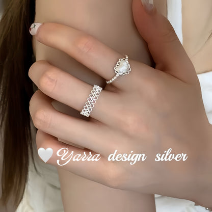 925 Sterling Silver Lace Ring