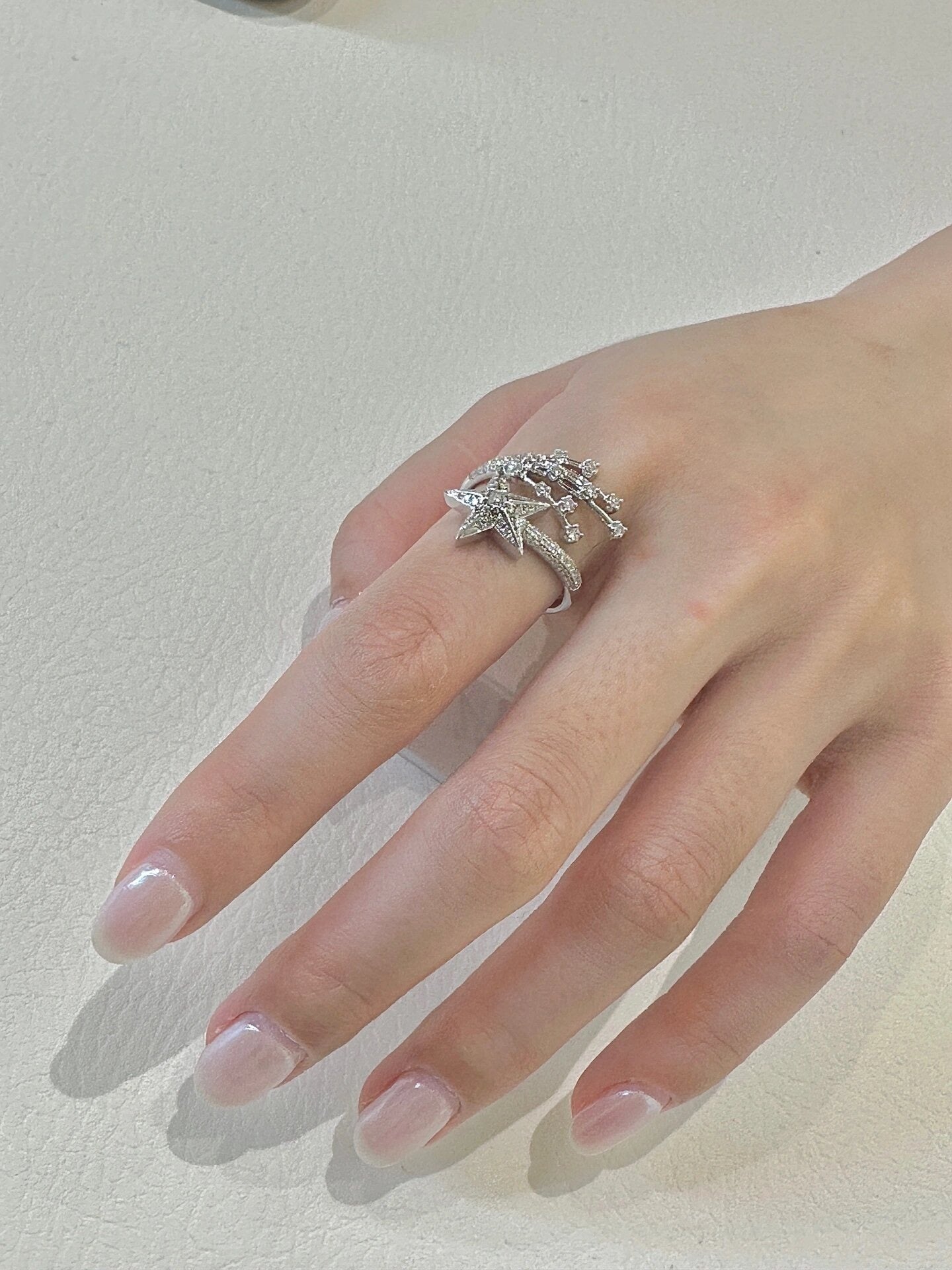 Starlight Shooting Star Open Ring