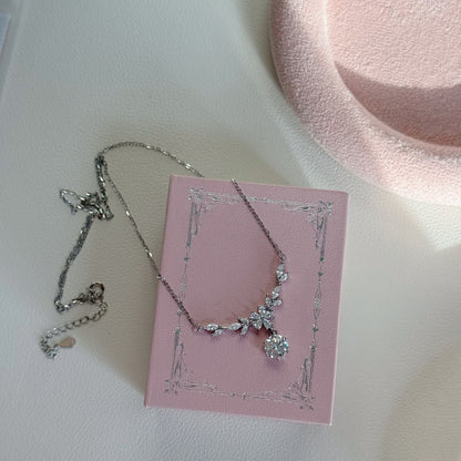 「Princess You」 1-Carat Moissanite Princess Necklace(with GRA certification)