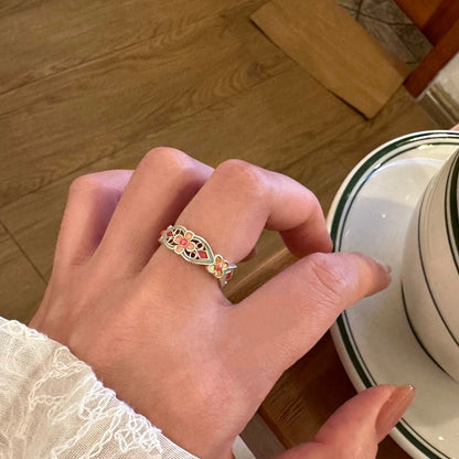 S999 Silver Adjustable Ring | Palace Style | High Craftsmanship