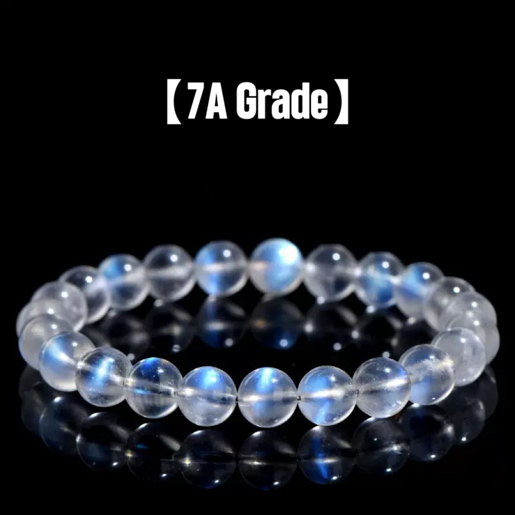 Moonlight Glow | Natural Creamy Blue Moonstone Bracelet
