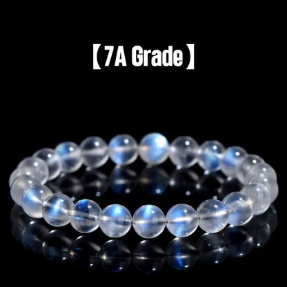 Moonlight Glow | Natural Creamy Blue Moonstone Bracelet