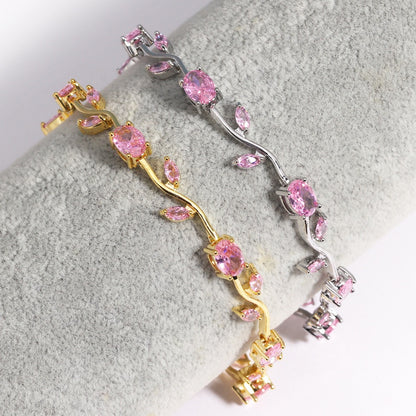 Adjustable Flower Bracelet | Natural Stone | Fade-Resistant Plated | Luxury Style