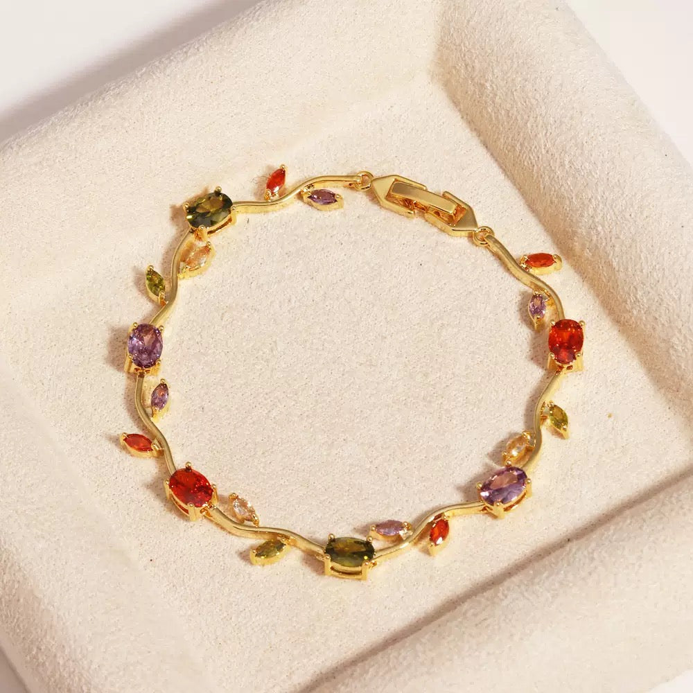 Dainty rose bracelet