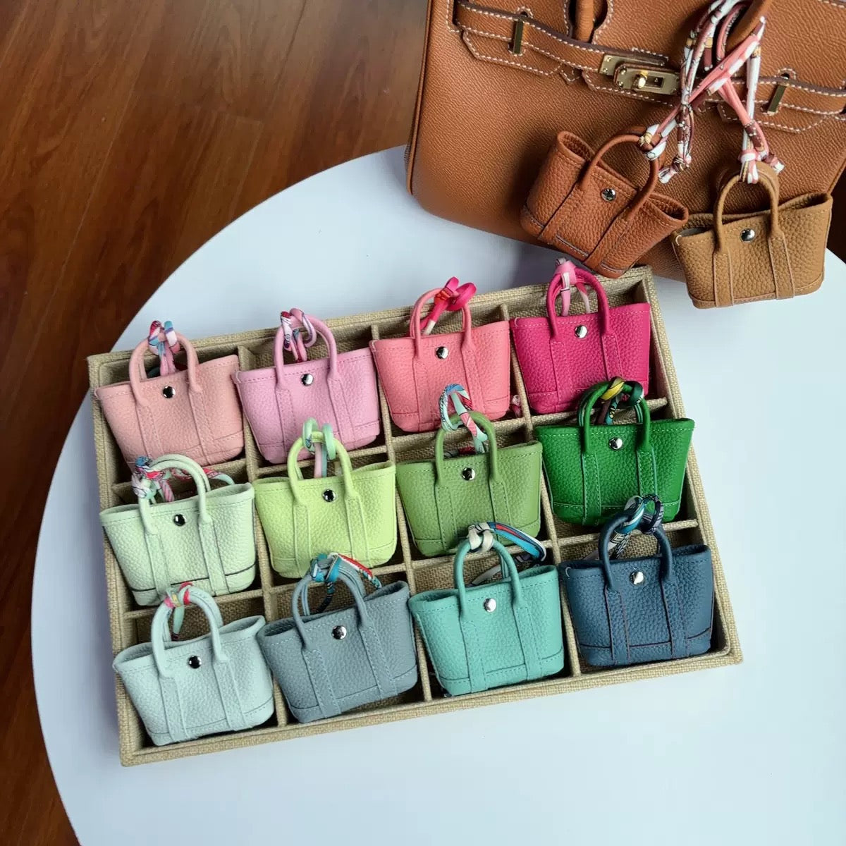 Genuine Leather Mini Tote Bag