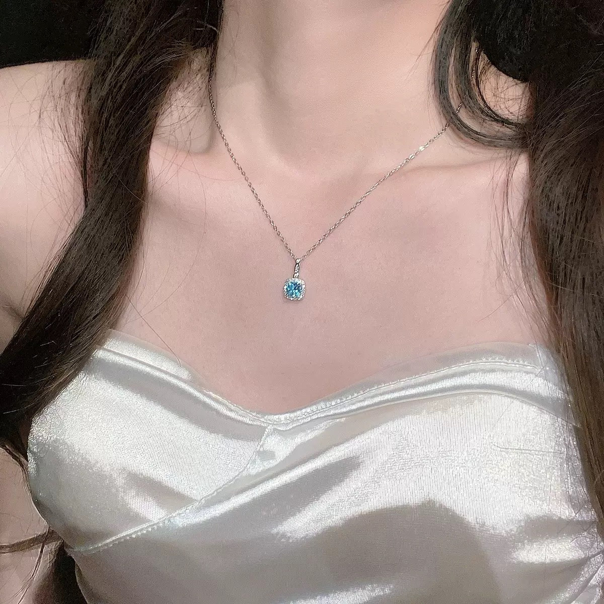Frozen Mint S925 Sterling Silver Necklace