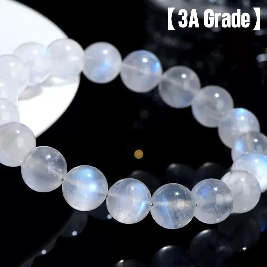 Moonlight Glow | Natural Creamy Blue Moonstone Bracelet