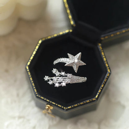 Starlight Shooting Star Open Ring