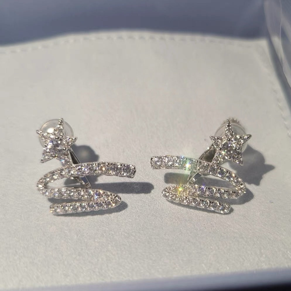 Starlight ribbon earrings