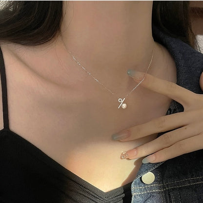 100% Love Pearl Necklace | 925 Sterling Silver