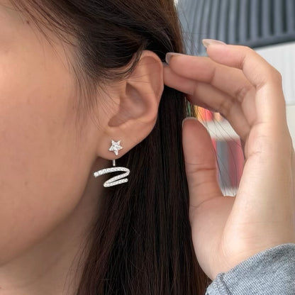 Starlight ribbon earrings