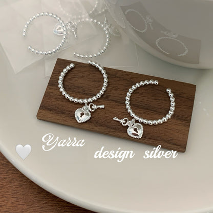 Heart Key Open Ring