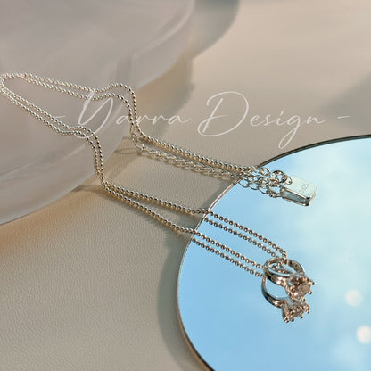 Mini Ring Pendant S925 Sterling Silver Necklace