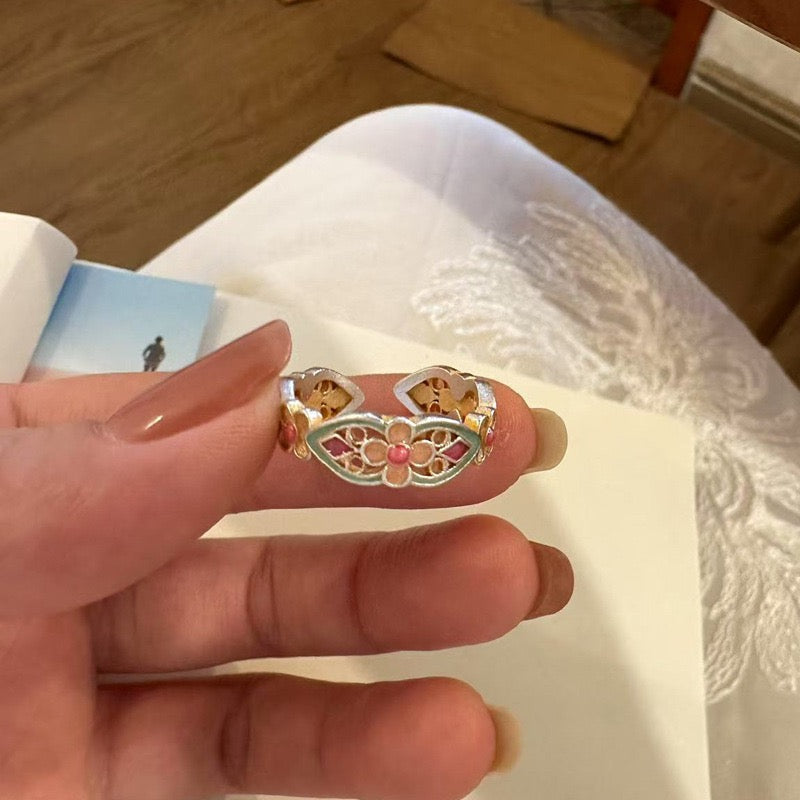 S999 Silver Adjustable Ring | Palace Style | High Craftsmanship