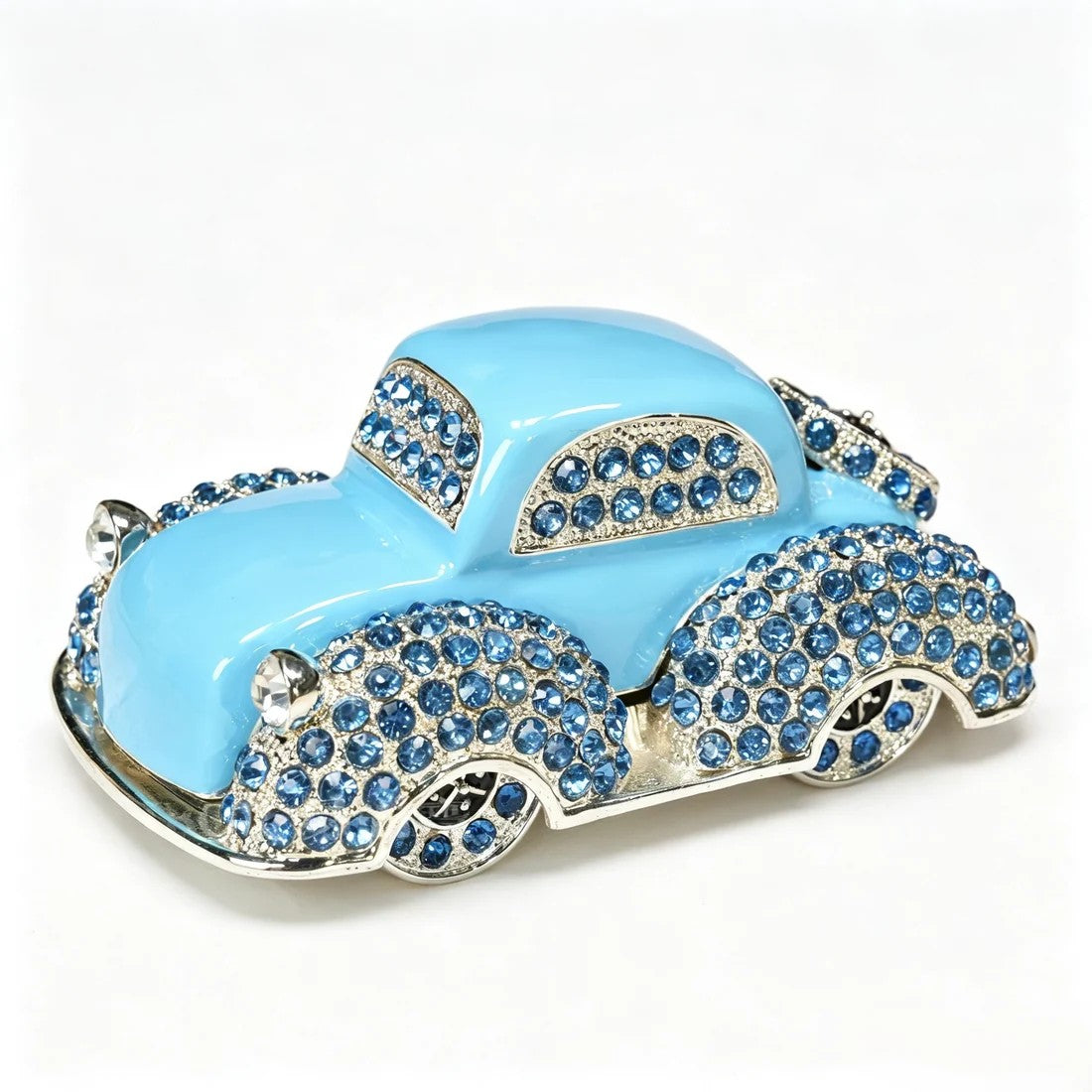 Enamel Vintage Car Jewelry Box