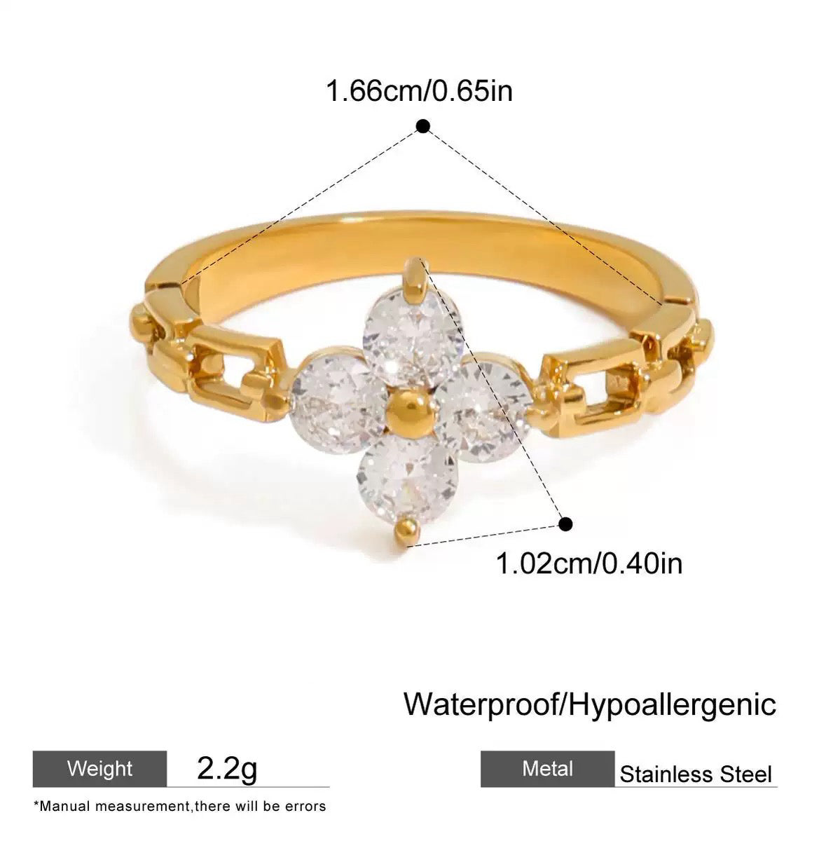 Clover elegant ring