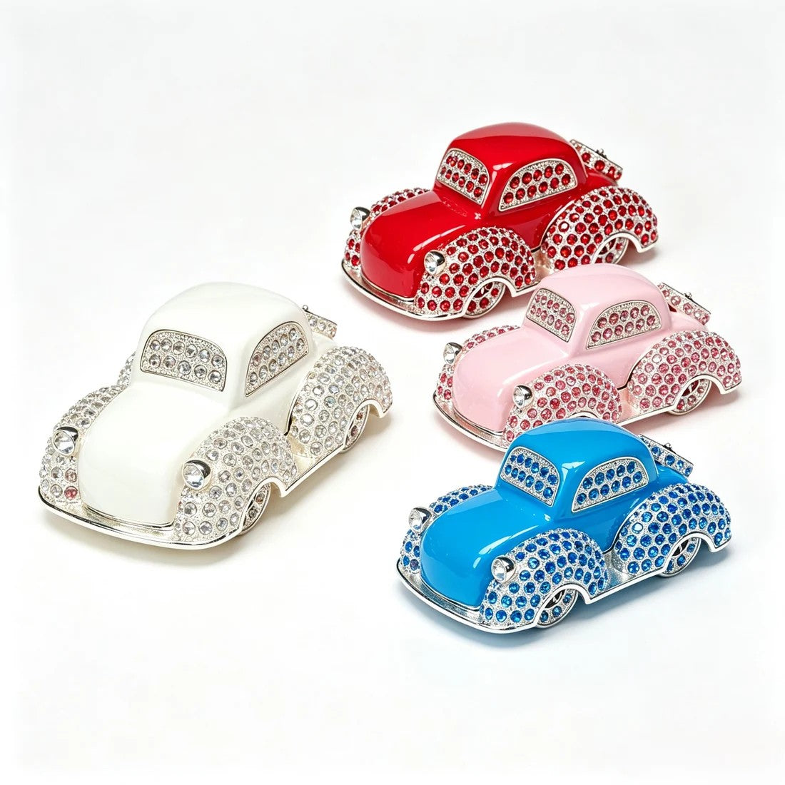 Enamel Vintage Car Jewelry Box