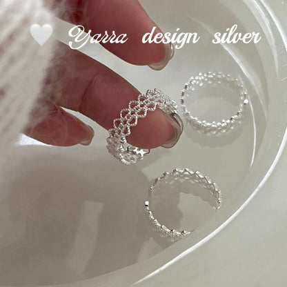 925 Sterling Silver Lace Ring