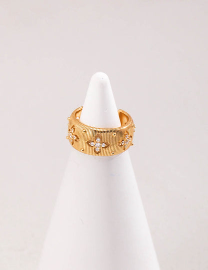 【Premium quality】925 Sterling Silver Minimalist Four-Point Star Ring