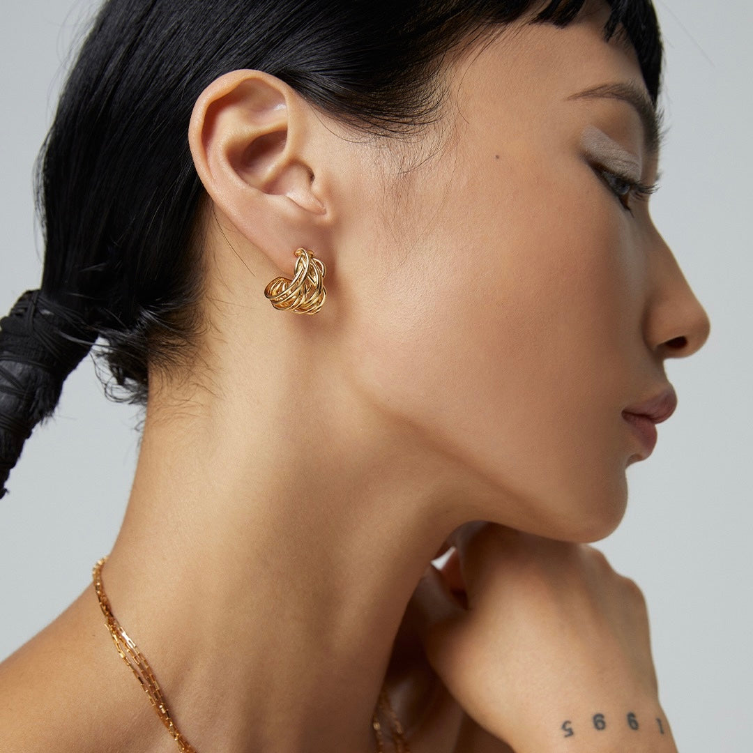 【Premium Quality】S925 Silver Thread Line Earrings