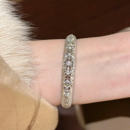 Vintage Lace Floral Cuff Bracelet