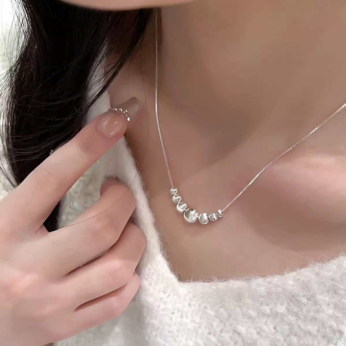Cat’s Eye Fortune Necklace – Solid 925 Sterling Silver