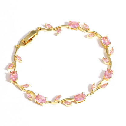 Adjustable Flower Bracelet | Natural Stone | Fade-Resistant Plated | Luxury Style