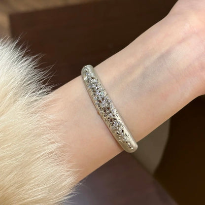 Vintage Lace Floral Cuff Bracelet