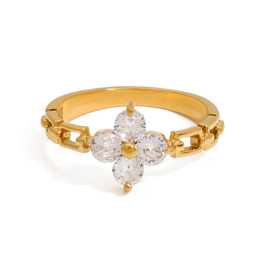 Clover elegant ring