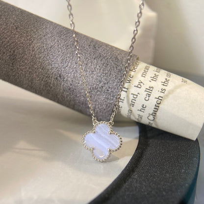 Lavender Chalcedony Pendant Necklace