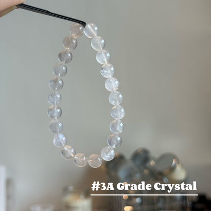 Moonlight Glow | Natural Creamy Blue Moonstone Bracelet