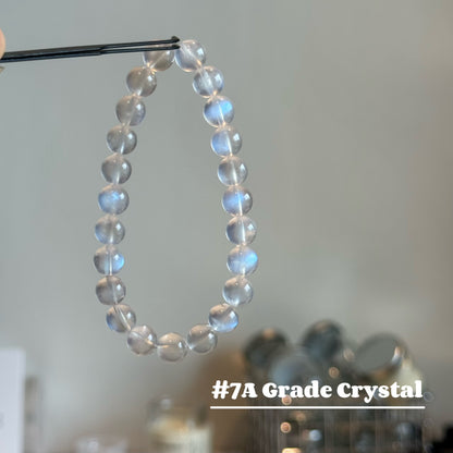 Moonlight Glow | Natural Creamy Blue Moonstone Bracelet