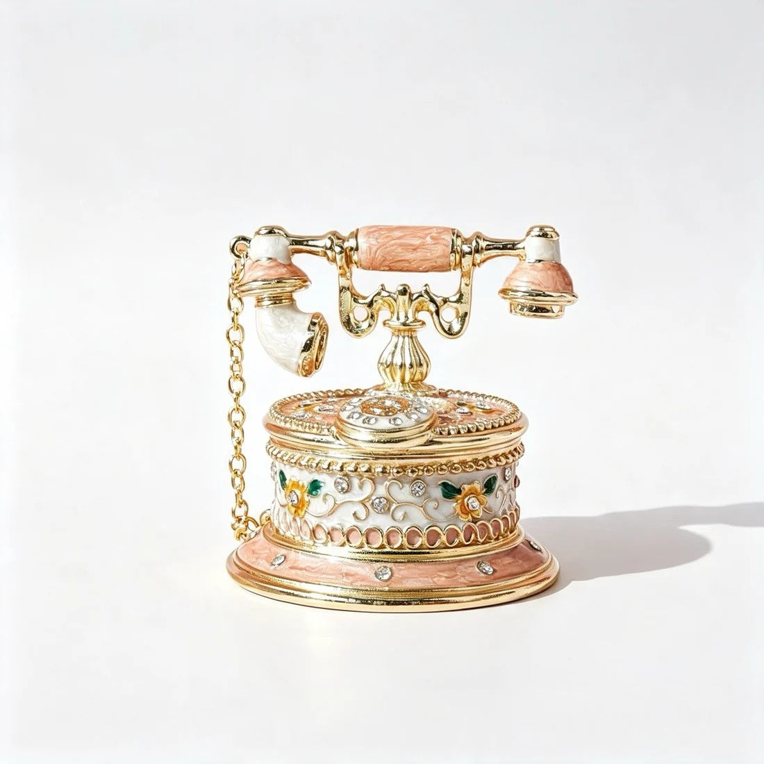 Enamel Telephone Jewelry Box