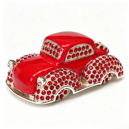 Enamel Vintage Car Jewelry Box