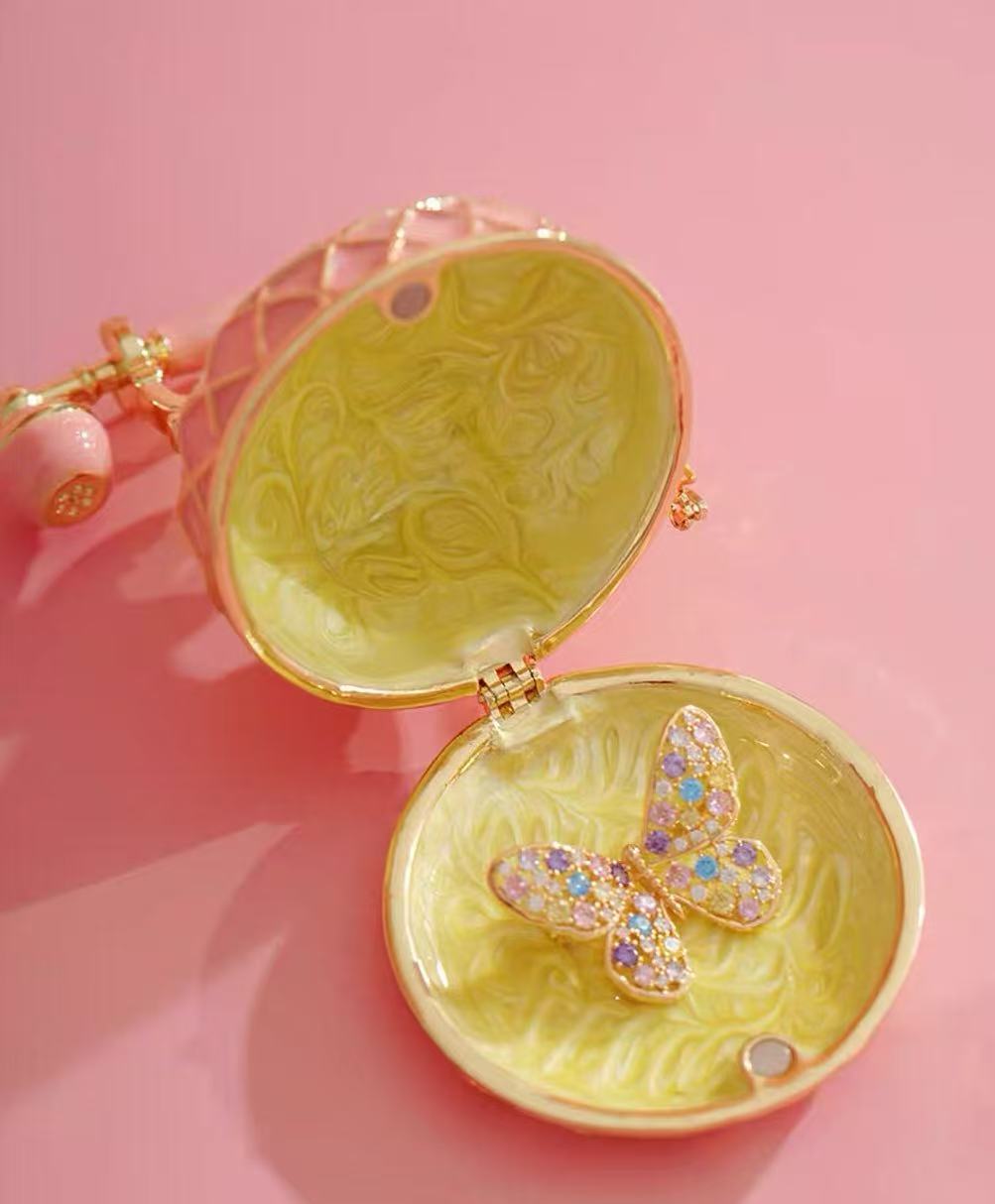 Enamel Vintage Telephone Jewelry Box